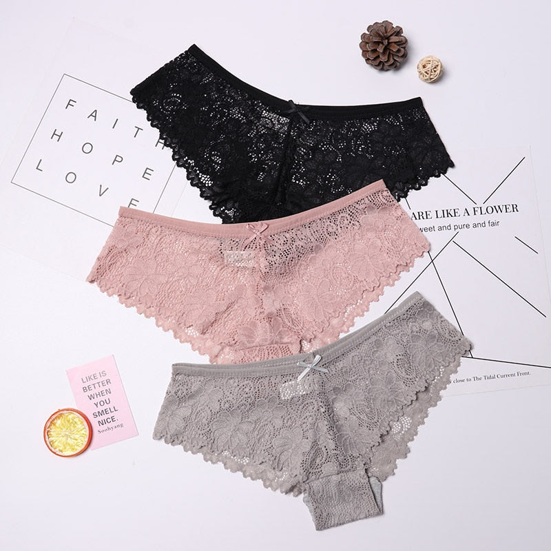 Pack of 3 lace panties