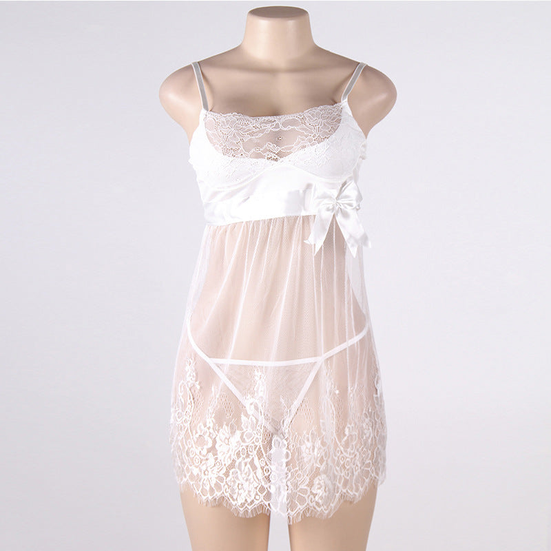 Plus Size Sheer Nightie and Matching Thong