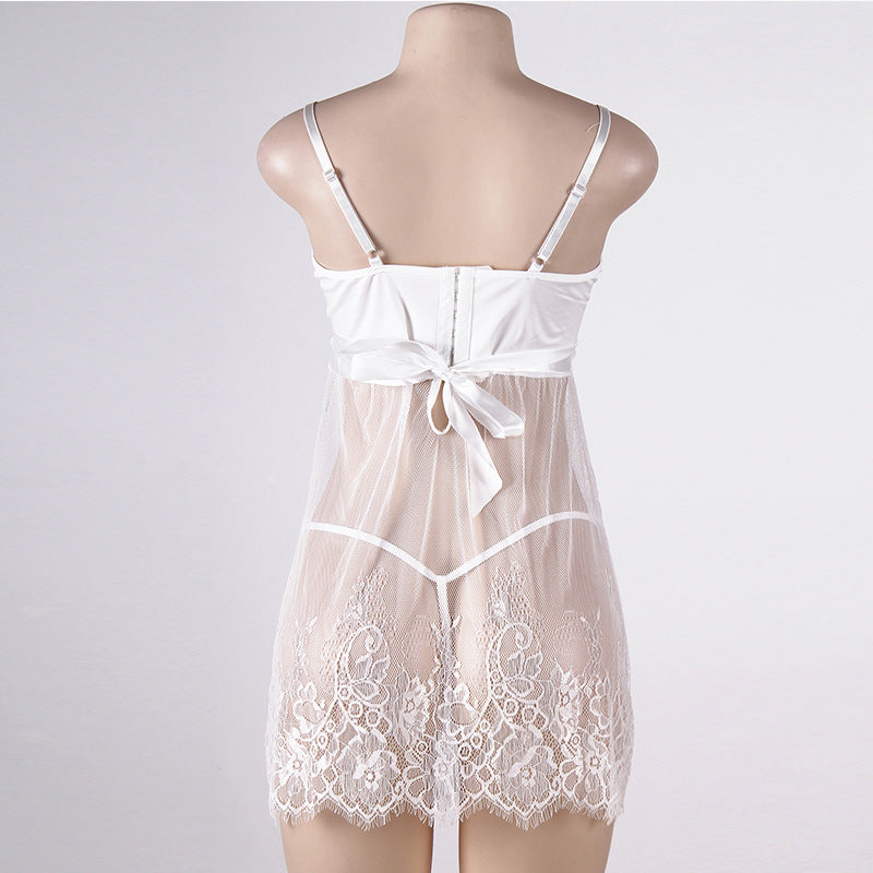 Plus Size Sheer Nightie and Matching Thong