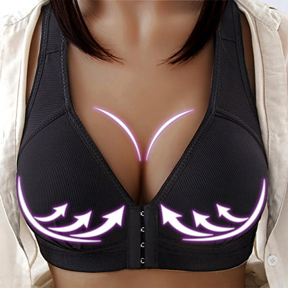 Brassière push up Grande taille avec fermeture sur le devant