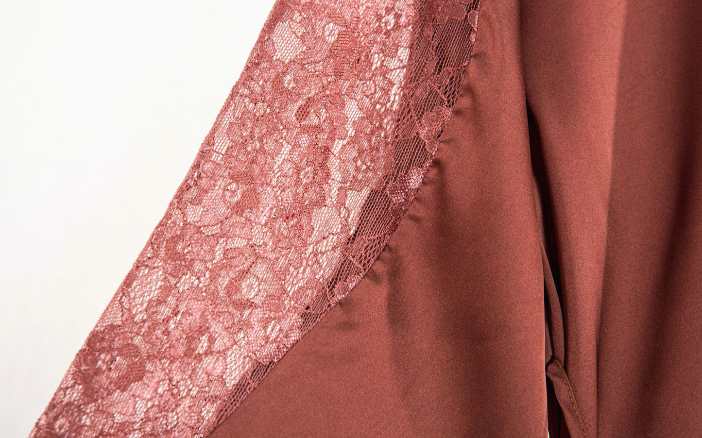 Satin and lace nightie and/or dressing gown