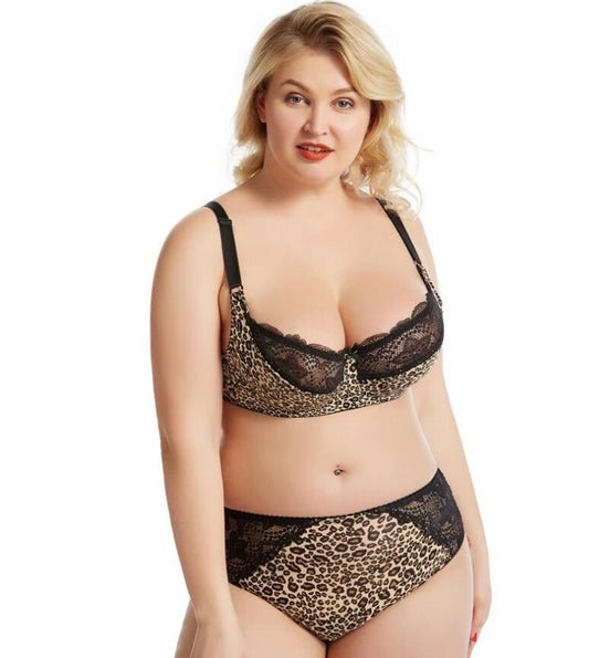 Plus Size Set - Leopard Print 