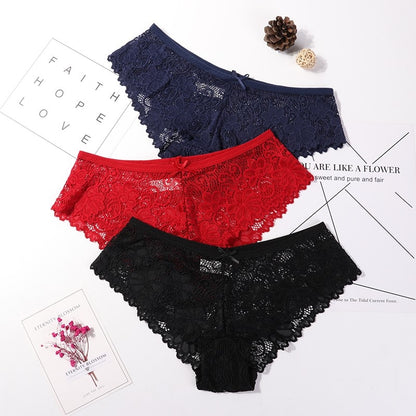 Pack of 3 lace panties 
