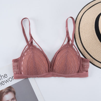Soutien-gorge en dentelle graphique