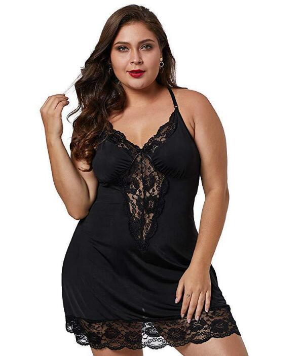 Plus size nightie - floral, leopard or plain print