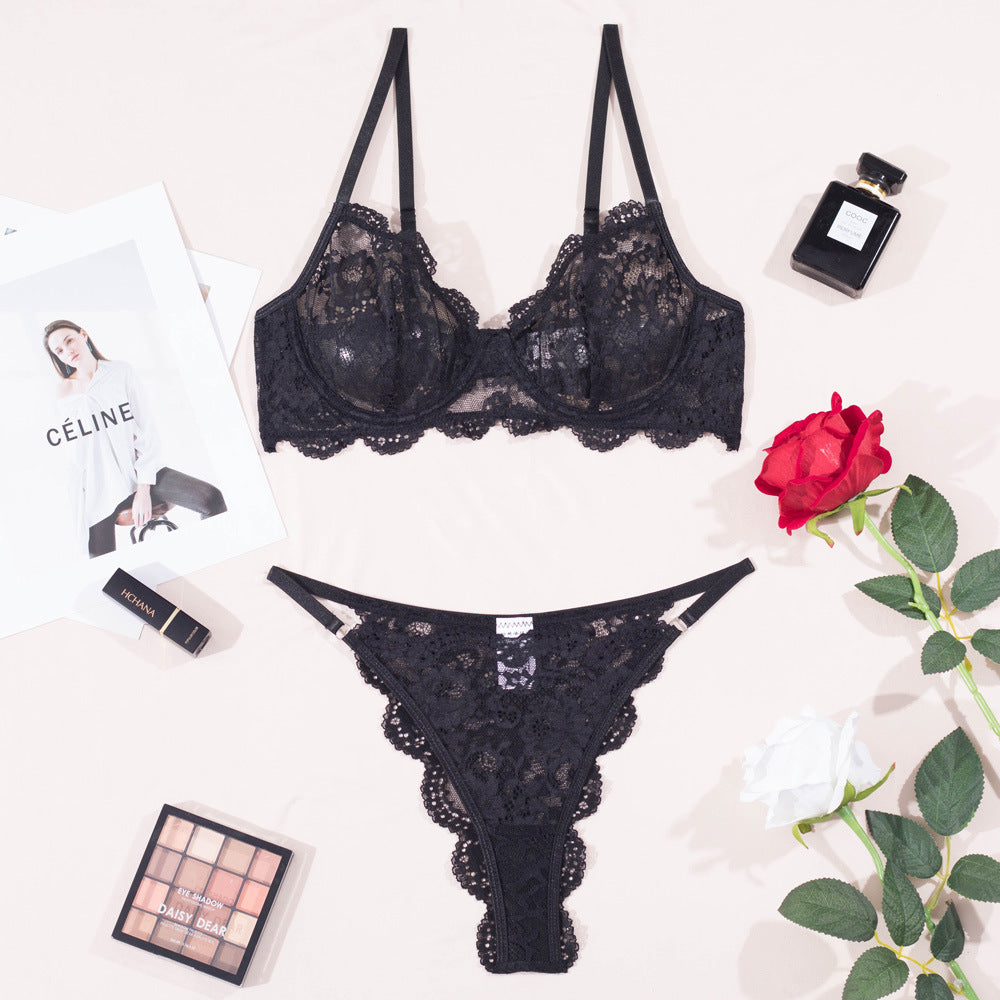 Ensemble lingerie en dentelle - string et soutien-gorge