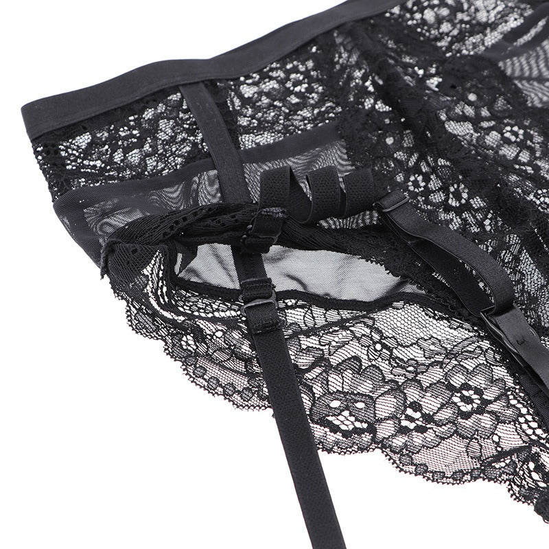 Lace set - built-in garter belt