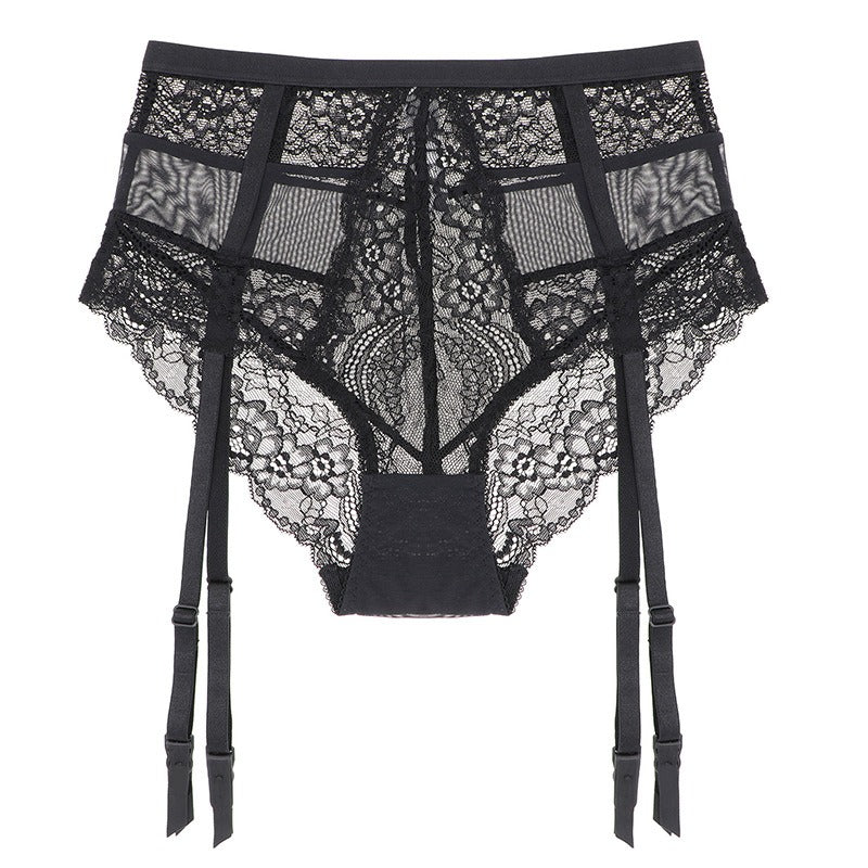 Lace set - built-in garter belt